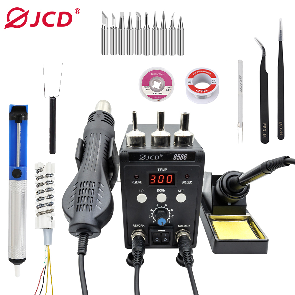 JCD 750W 8586 2-in-1 Digitale  – 2 In 1 Soldering Rework Station 750W Bewertung und Preis